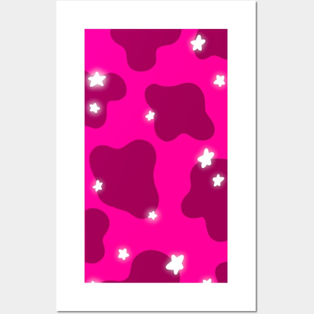 pink cow print Wall Art by hgrasel